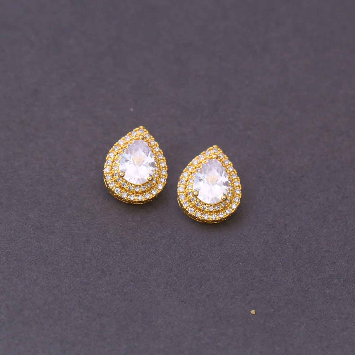 Golden Geraid Zirconia Studs