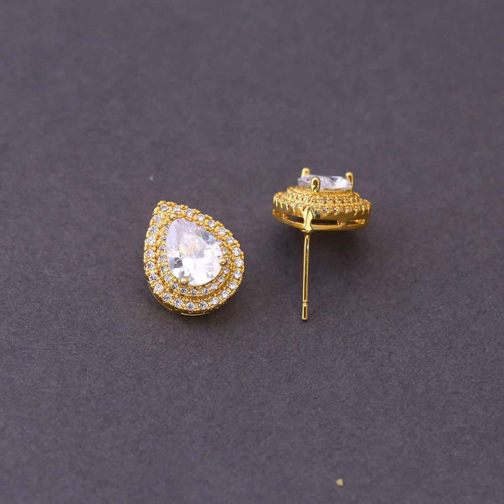 Golden Geraid Zirconia Studs