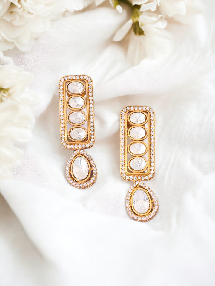 Golden Gillian Zirconia Danglers