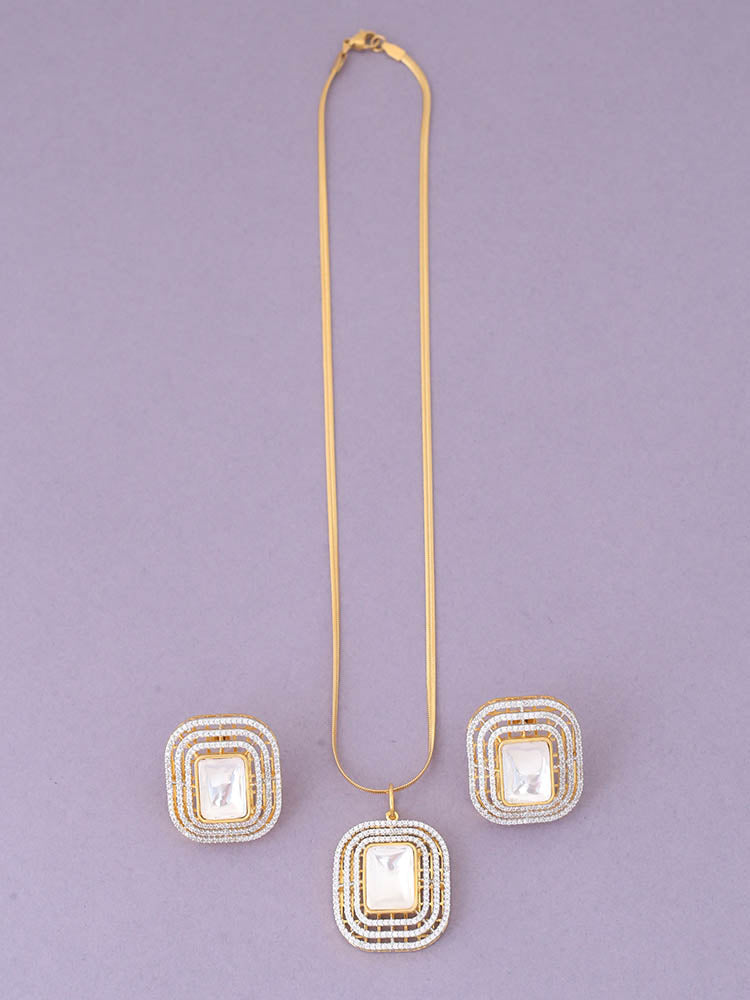 Golden Ginger Pendant Set