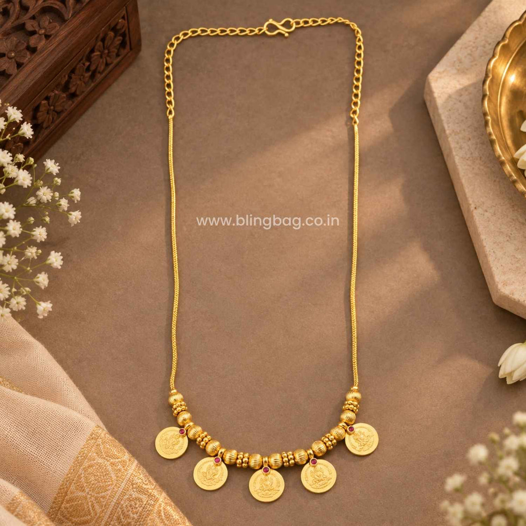 Golden Girijaya Temple Necklace - New Arrival
