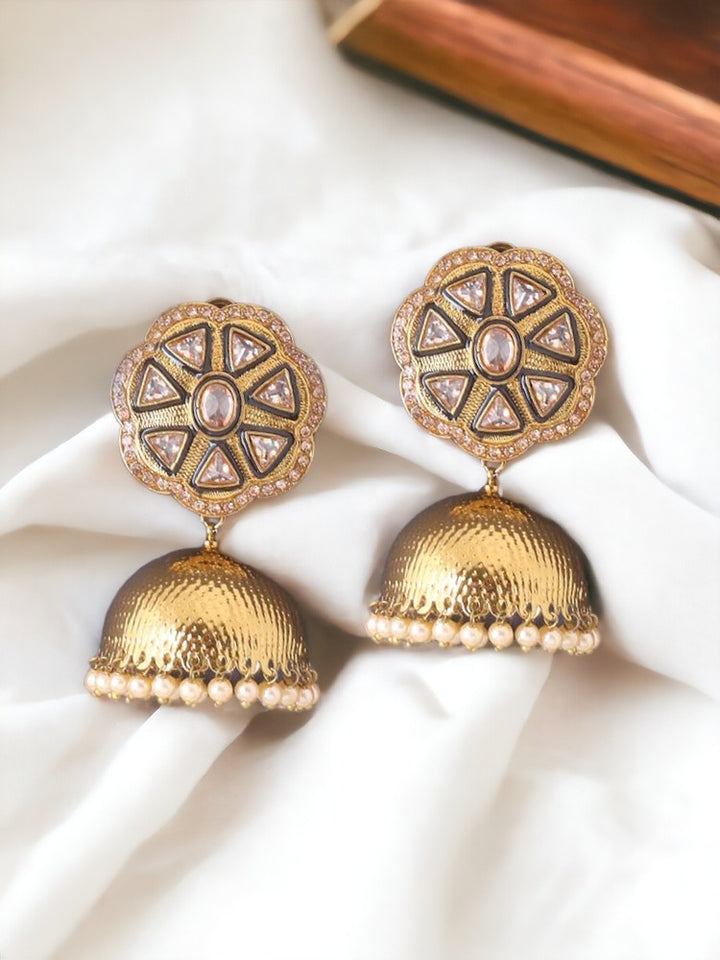 Golden Gul Jhumkis