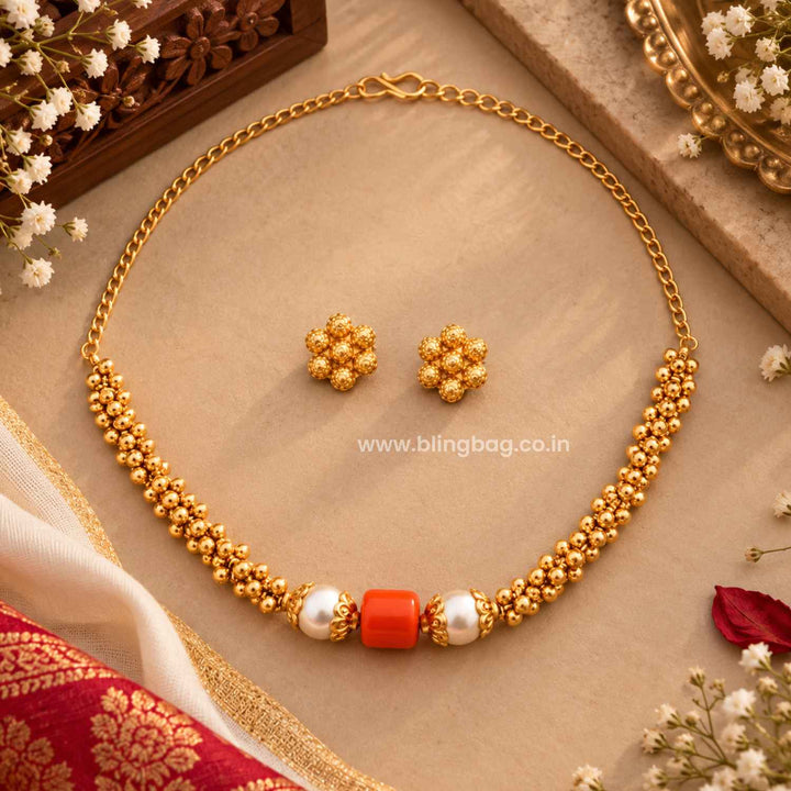 Golden Gulika Antique Jewellery Set- New Arrival