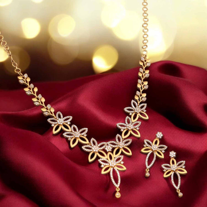 Golden Gunjana Antique Jewellery Set - New Arrival