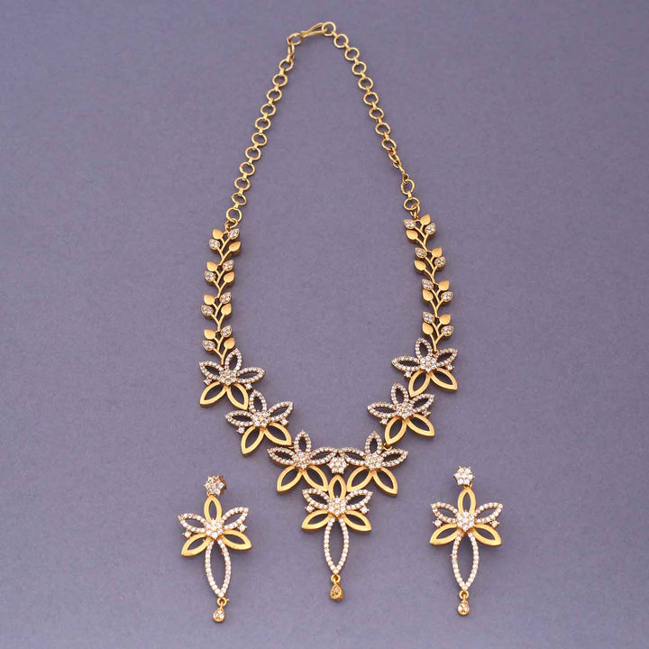 Golden Gunjana Antique Jewellery Set - New Arrival
