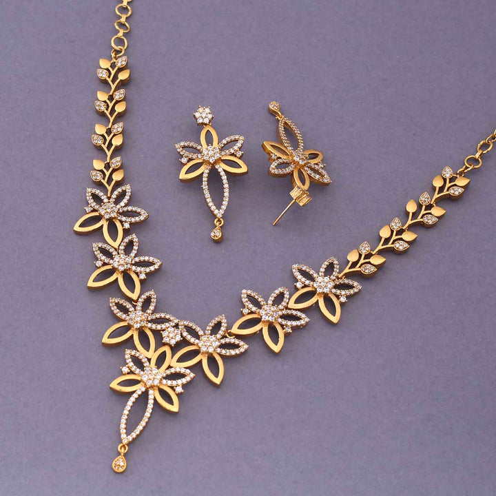 Golden Gunjana Antique Jewellery Set - New Arrival