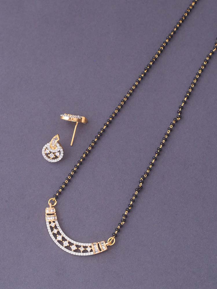 Golden Hallie Mangalsutra Set
