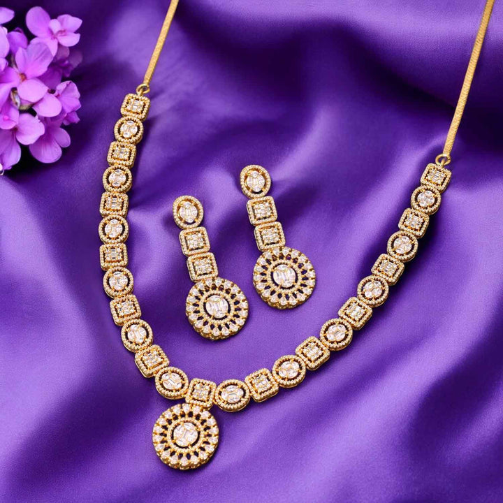 Golden Hanne Zirconia Jewellery Set