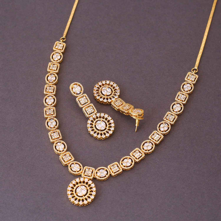 Golden Hanne Zirconia Jewellery Set