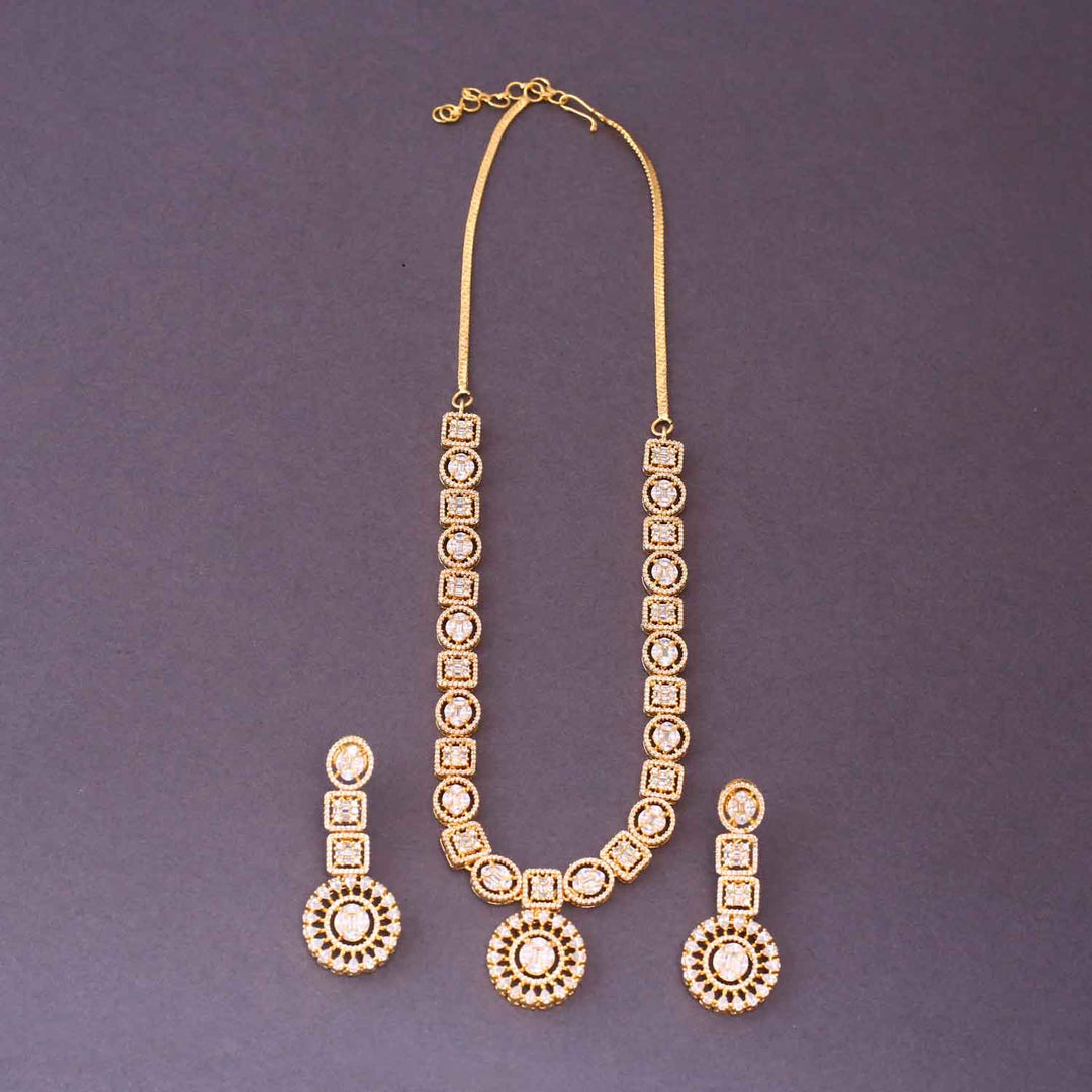 Golden Hanne Zirconia Jewellery Set