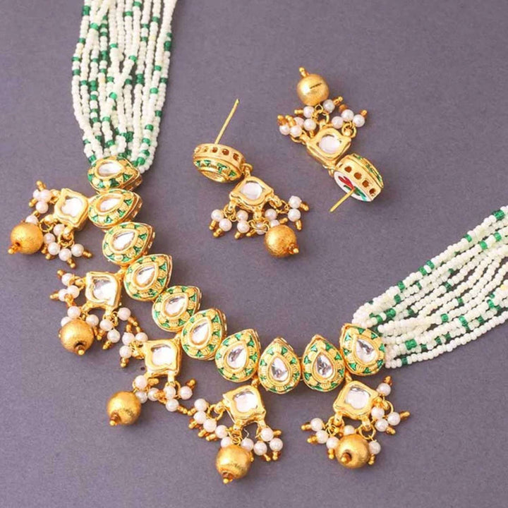 Golden Harini Antique Jewellery Set