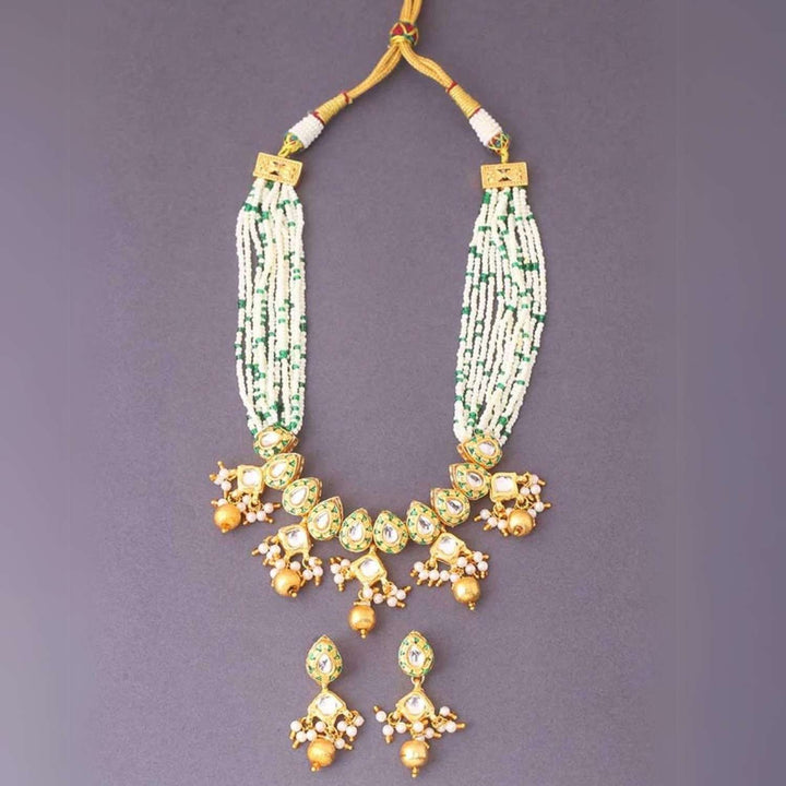 Golden Harini Antique Jewellery Set