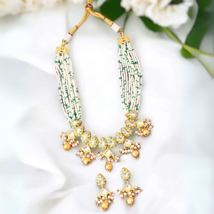 Golden Harini Antique Jewellery Set