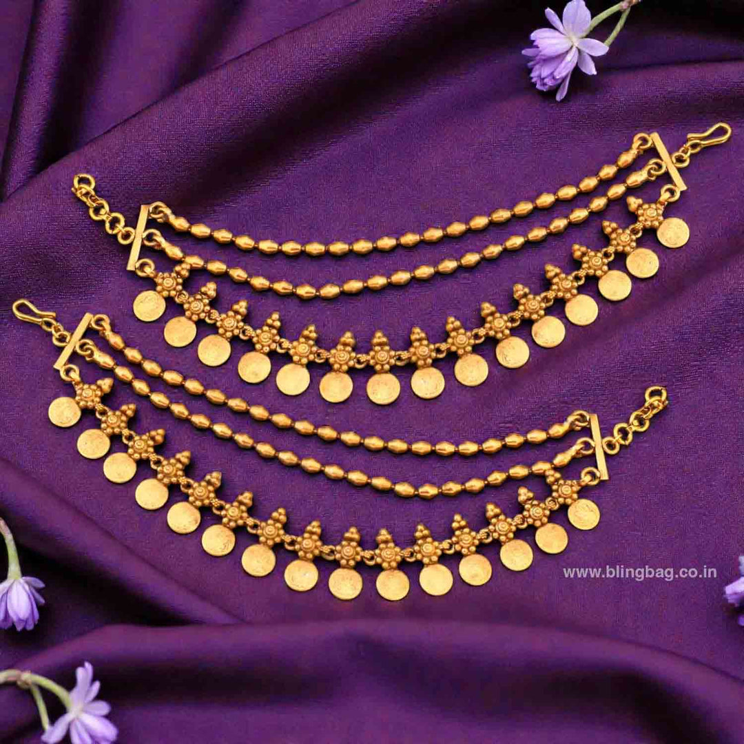 Golden Havina Antique Ear Chain