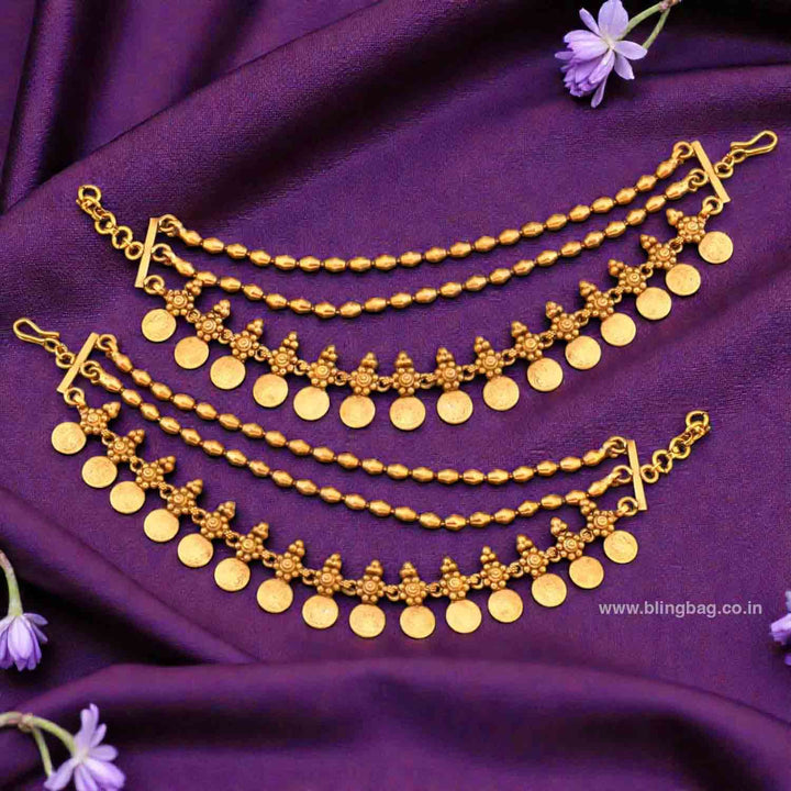 Golden Havina Antique Ear Chain