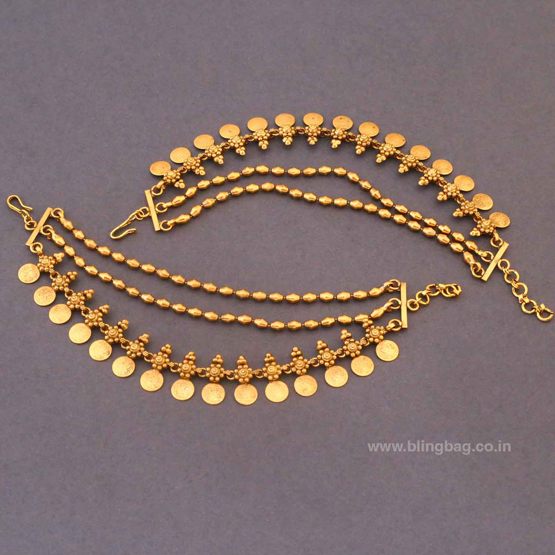 Golden Havina Antique Ear Chain
