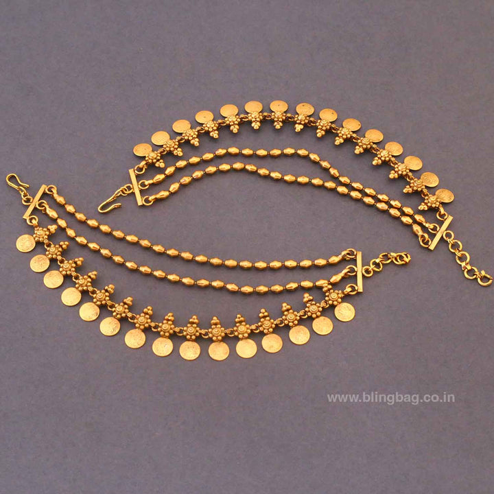 Golden Havina Antique Ear Chain