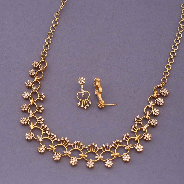 Golden Himaja Antique Jewellery Set - New Arrival