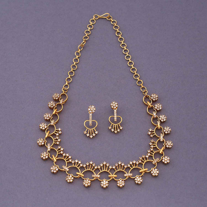 Golden Himaja Antique Jewellery Set - New Arrival