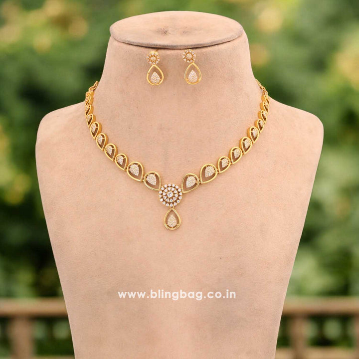 Golden Himavati Antique Jewellery Set - New Arrival