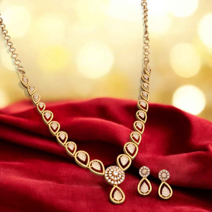 Golden Himavati Antique Jewellery Set - New Arrival