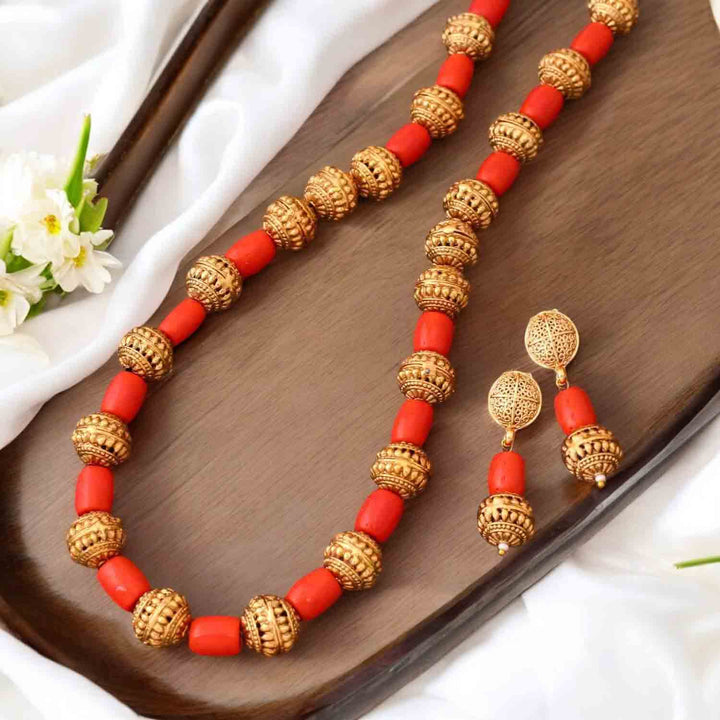Golden Hithaishi Antique Jewellery Set- New Arrival