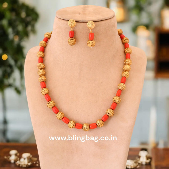 Golden Hithaishi Antique Jewellery Set- New Arrival