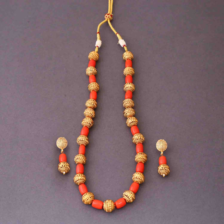 Golden Hithaishi Antique Jewellery Set- New Arrival