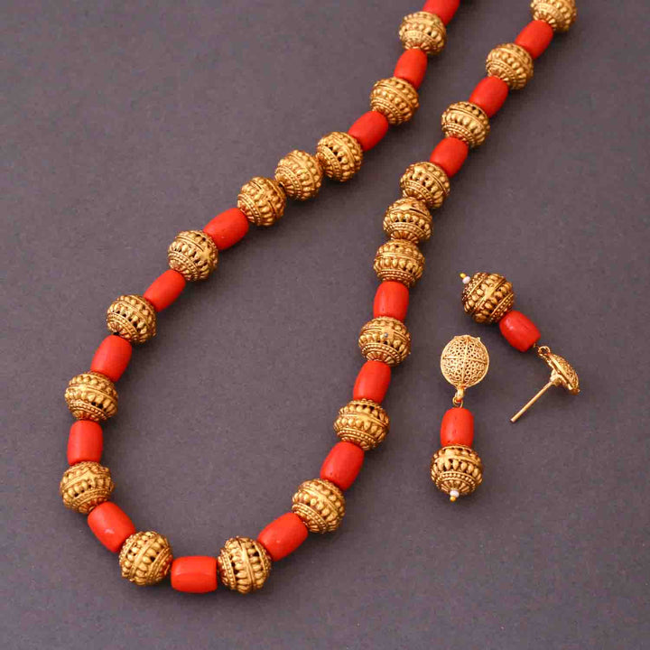 Golden Hithaishi Antique Jewellery Set- New Arrival