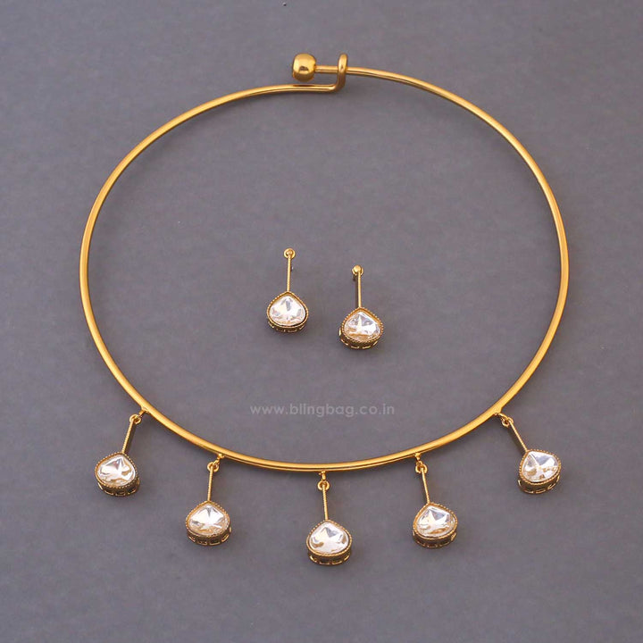 Golden Hiyam Hasli Antique Jewellery Set - New Arrival