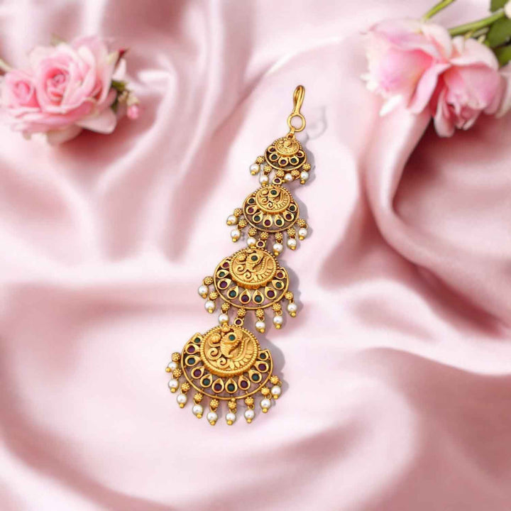 Golden Hiyana Maang Tikka