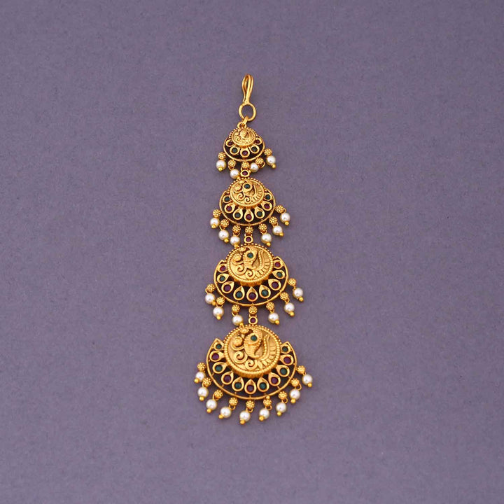 Golden Hiyana Maang Tikka