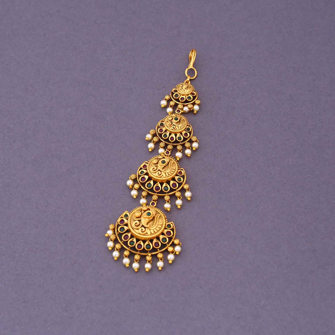 Golden Hiyana Maang Tikka