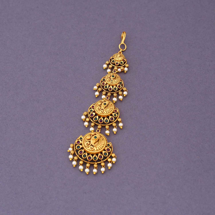 Golden Hiyana Maang Tikka