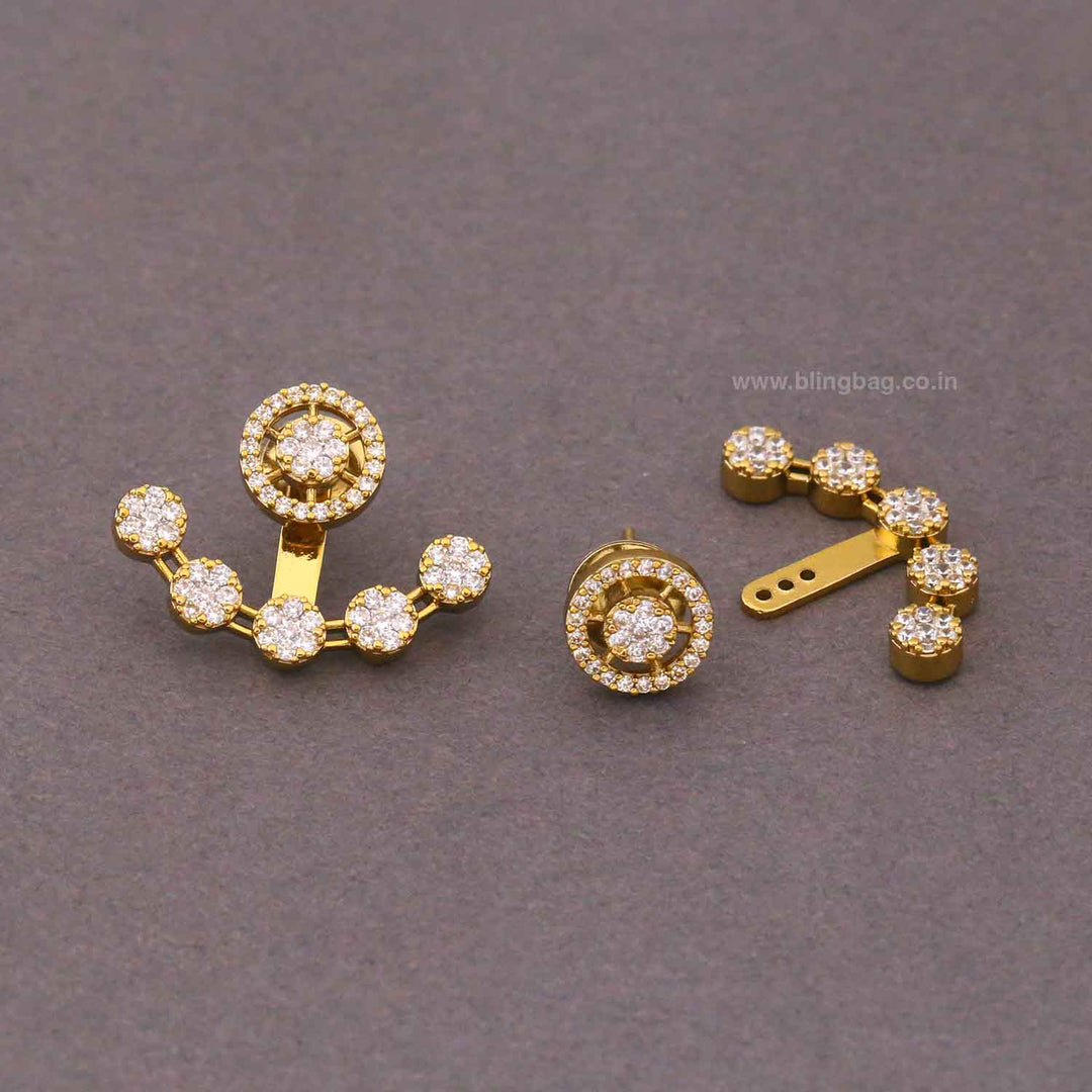 Golden Hoena Victorian Studs