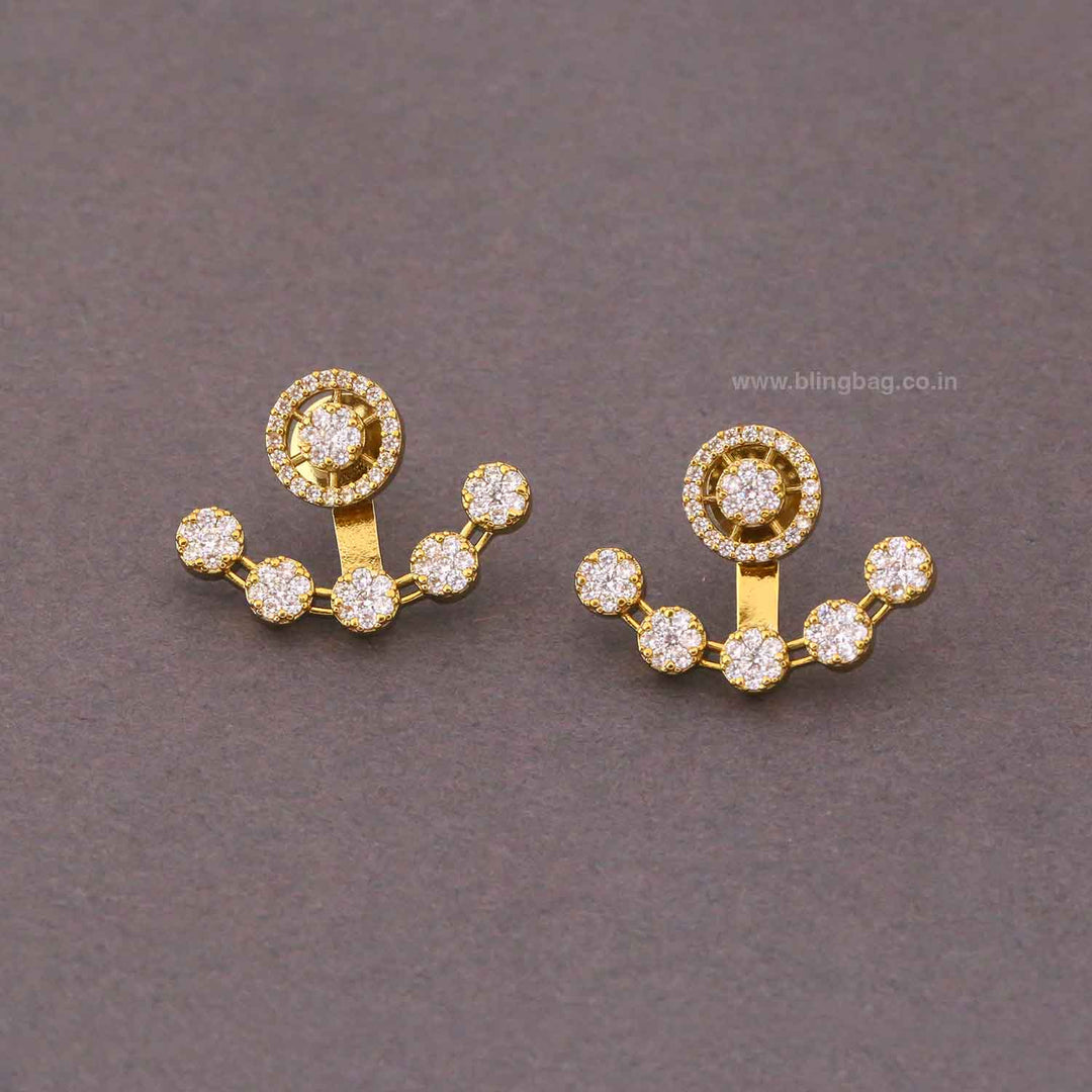 Golden Hoena Victorian Studs