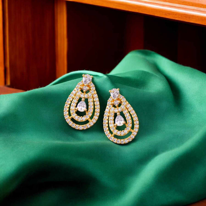 Golden Idaa Zirconia Studs