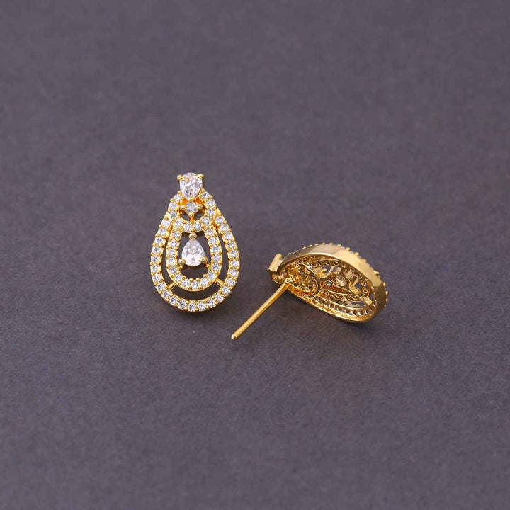 Golden Idaa Zirconia Studs