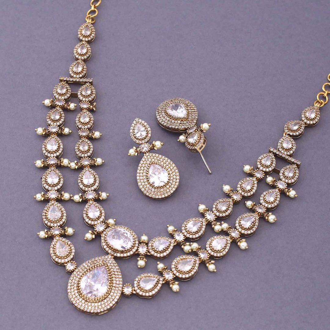 Golden Imara Victorian Jewellery Set - New Arrival