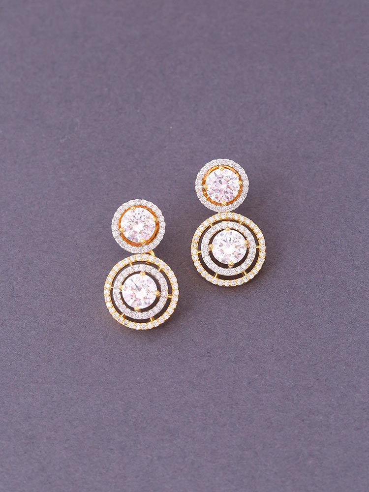 Golden Inaya Zirconia  Danglers