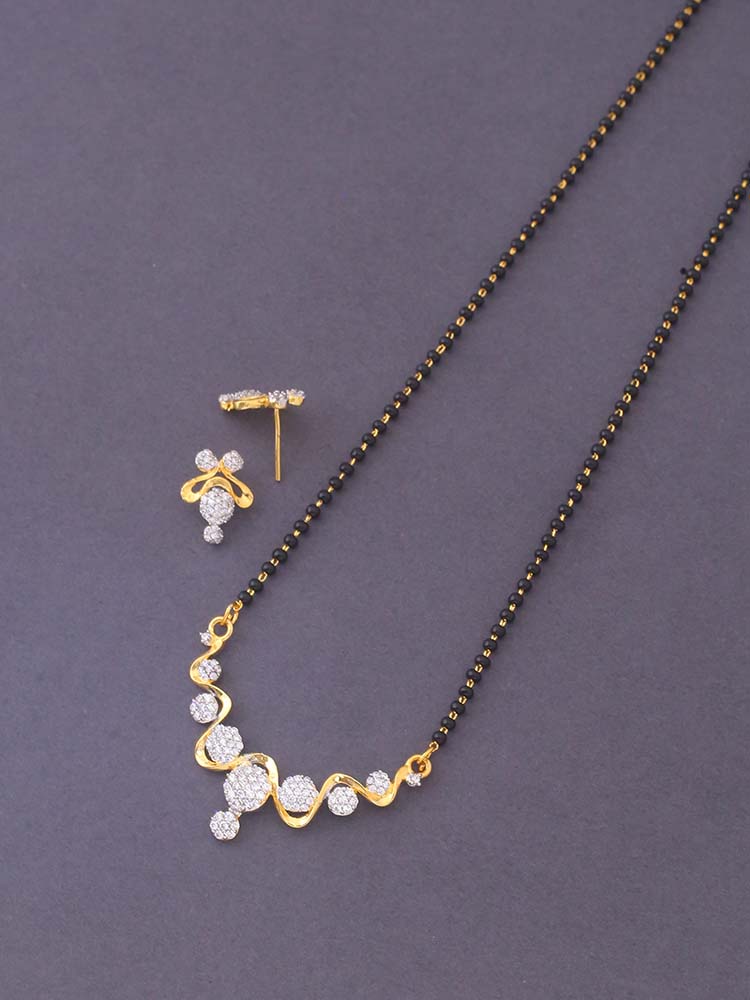 Golden Ingrid Mangalsutra Set