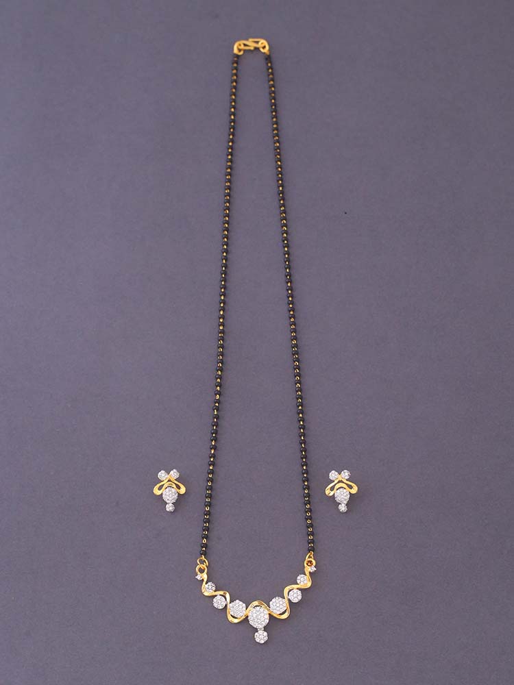 Golden Ingrid Mangalsutra Set