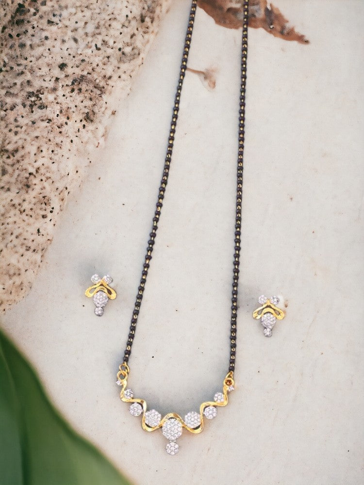 Golden Ingrid Mangalsutra Set