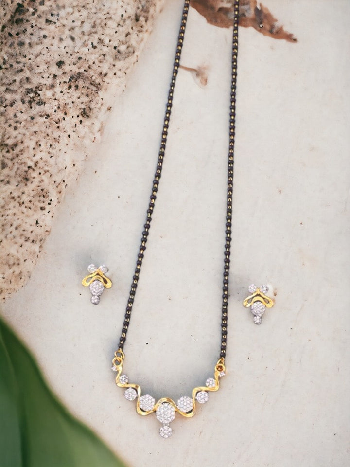 Golden Ingrid Mangalsutra Set