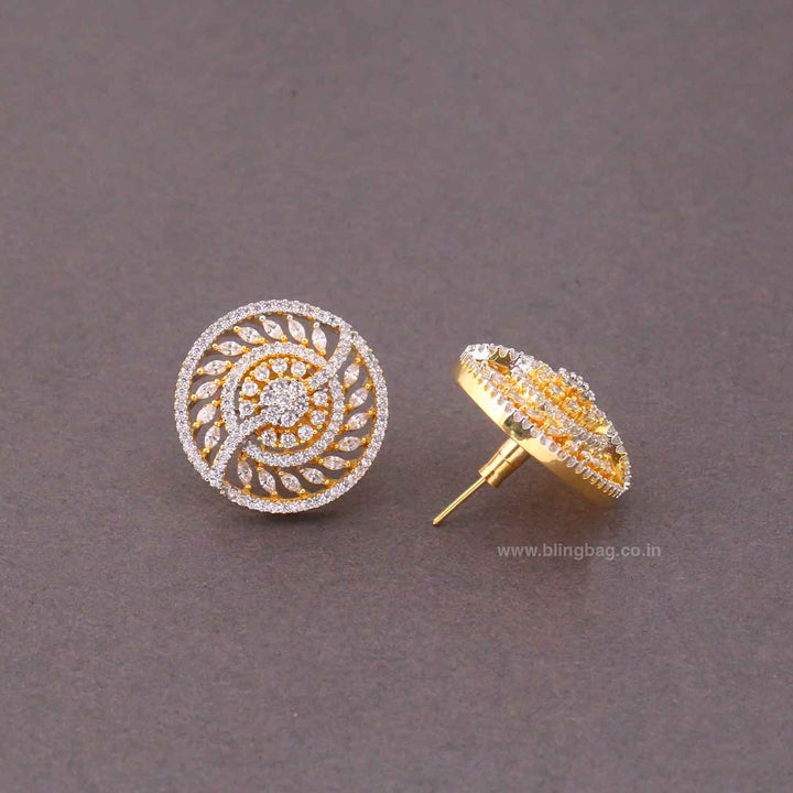 Golden Inima Zirconia Studs