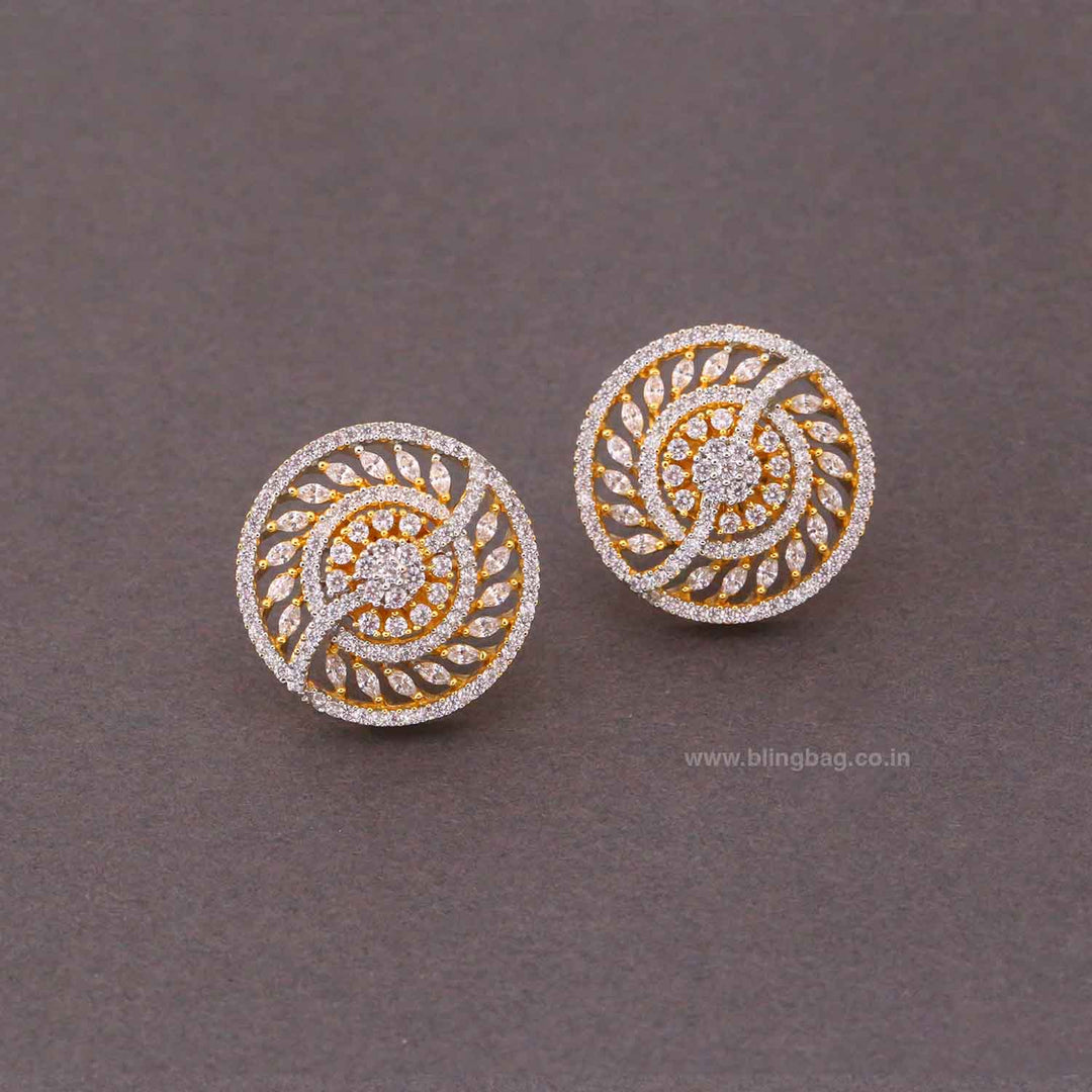 Golden Inima Zirconia Studs