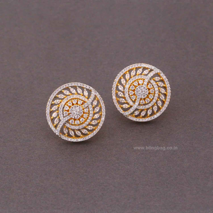 Golden Inima Zirconia Studs