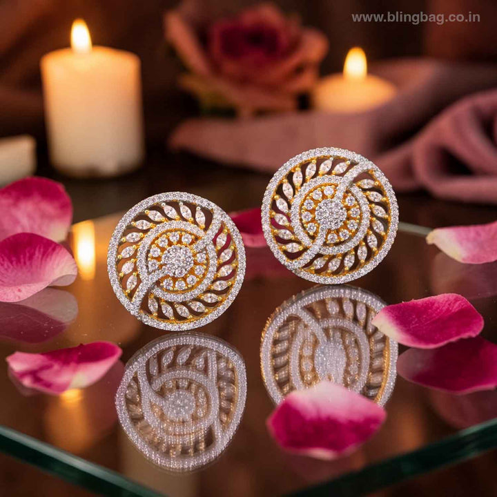 Golden Inima Zirconia Studs
