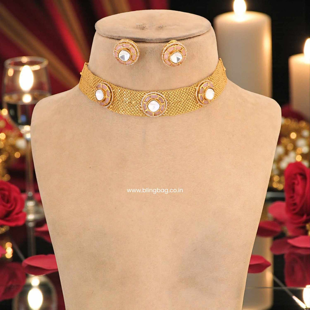 Golden Iraani Antique Jewellery Set