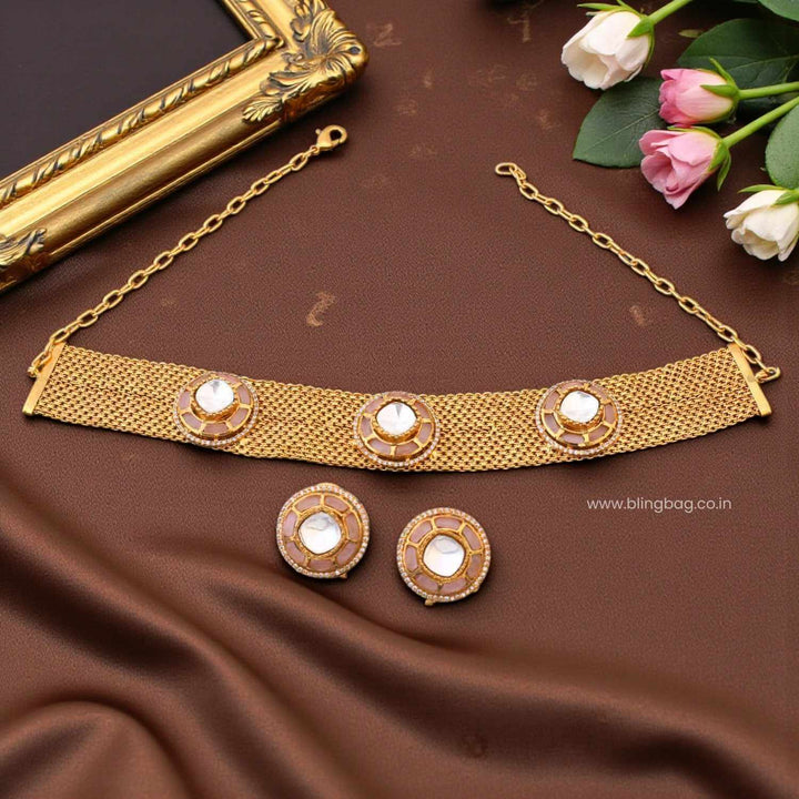 Golden Iraani Antique Jewellery Set